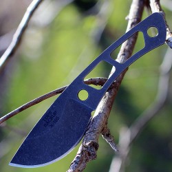 Couteau de Cou Tops Backup Neck Knife Acier Carbone 1095 Etui Kydex Made In USA TPTBKP01 - Livraison Gratuite