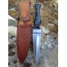 Couteau Dague Scottish Dirk Sheffield Sgian Dubh Acier Carbone Manche Corne Etui Cuir PA8021HN - Livraison Gratuite 