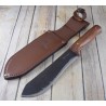 Couteau Elk Ridge Bushcraft Lame Acier Carbone 65mn Manche Cerisier Etui Simili Cuir ER20012L - Livraison Gratuite