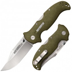 Couteau Cold Steel Bush Ranger Lite Lame Acier 8Cr13MoV Manche GFN Green Sécurité Tri-Ad-Lock CS21A - Livraison Gratuite