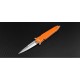 Couteau Artisan Hornet Orange Manche G-10 Lame Acier D2 Pivot sur roulement à Billes ATZ1810POEF - Livraison Gratuite