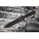 Couteau Tops Knives Operator 7 Blackout Edition Acier Carbone 1075 Manche Micarta Etui Kydex USA TPOP702 - Livraison Gratuite