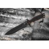 Couteau Tops Knives Operator 7 Blackout Edition Acier Carbone 1075 Manche Micarta Etui Kydex USA TPOP702 - Livraison Gratuite
