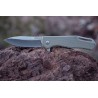 Couteau KA-BAR Jarosz SpearPoint Flipper Lame Acier AUS-8 Manche G-10/Titane KA7509 - Livraison Gratuite