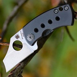 Couteau Spyderco McBee Lame Acier CTS-XHP Manche Titane Framelock Clip SC236TIP - Livraison Gratuite