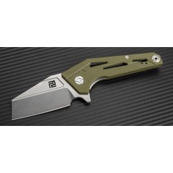 Couteau Artisan Ravine Green G-10 Lame Acier D2 Linerlock Clip de Poche ATZ1819PGN - Livraison Gratuite