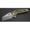 Couteau Artisan Ravine Green G-10 Lame Acier D2 Linerlock Clip de Poche ATZ1819PGN - Livraison Gratuite