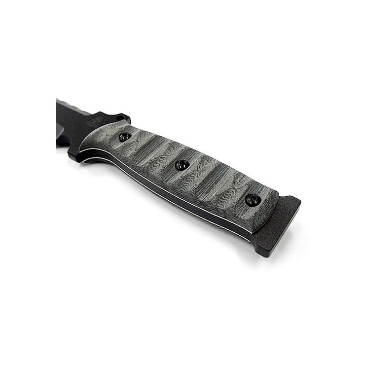 Tops Pry Knife Couteau de Secours Tops Knives Carbone 1095 Micarta + Pied Biche + Scie Made USA  TPTPK001  - Livraison Gratuite