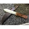 Couteau KA-BAR Becker Kephart Lame Acier Carbone 1095 Manche Noyer Etui CUir Made USA BKR62 - Livraison Gratuite