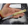 Couteau de Poche Italien Fraraccio Knives Siciliano Lame Acier Inox Manche Laiton Made In Italy CMF0563 - Livraison Gratuite
