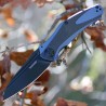 Couteau Kershaw Natrix Carbon Fiber Acier 8Cr13MoV Manche Blue G-10/Fibre de Carbone KS7008CFBLK - Livraison Gratuite