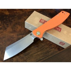 Couteau Artisan Tomahawk D2 Manche Orange G-10 Lame Acier D2 Linerlock Clip ATZ1815POEF - Livraison Gratuite