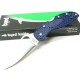 Couteau Spyderco Byrd Meadowlark Blue Lame Acier 8Cr13MoV Manche FRN Lockback Clip BY04PBL2 - Livraison Gratuite