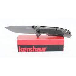 Couteau Kershaw Fringe A/O Lame Acier 8Cr13Mov Manche Fibre de Carbone/Acier Framelock Clip KS8310 - Livraison Gratuite