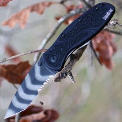 Couteau Kershaw Blur Tanto A/O Acier 14C28N Serr Manche 6061-T6 Made USA KS1670TTSST - Livraison Gratuite 