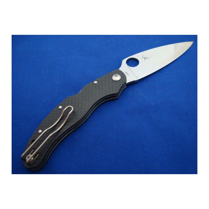 Couteau Spyderco Caly 3.5 Acier ZDP-189 Manche Fibre de Carbone Made In Japan SC144CFPE - Livraison Gratuite