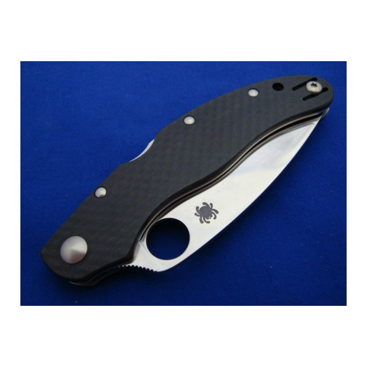Couteau Spyderco Caly 3.5 Acier ZDP-189 Manche Fibre de Carbone Made In Japan SC144CFPE - Livraison Gratuite