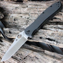 Couteau Spyderco Bradley 2 Lame Acier CPM-M4 Manche Fibre de Carbone/G-10 Linerlock Clip SC134CFP2 - Livraison Gratuite