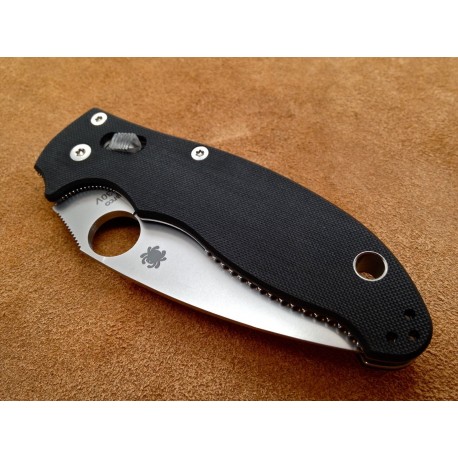 Couteau Spyderco Manix 2 Acier CPM-S30V Manche G-10 Made in USA SC101GP2 - Livraison Gratuite