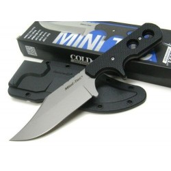 Couteau Cold Steel Mini Tac Bowie Lame Acier 8Cr13MoV Manche Griv-Ex Etui Secure-Ex CS49HCF - Livraison Gratuite