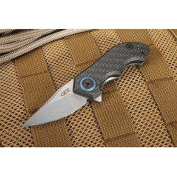 Couteau Zero Tolerance Galyean Acier CPM-20CV Manche Fibre de Carbone/Titane Made USA ZT0022 - Livraison Gratuite