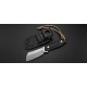 Couteau Artisan Osprey Lame Acier D2 Manche Black G-10 Etui Kydex ATZ1803BBGC - Livraison Gratuite