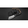 Couteau Artisan Osprey Lame Acier D2 Manche Black G-10 Etui Kydex ATZ1803BBGC - Livraison Gratuite