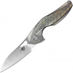 BTKT1810E Bestech Isham Titanium Handle Plain S35VN Blade Framelock - Livraison Gratuite 