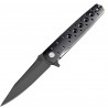 ATZ1807PBBK Couteau Artisan Virginia D2 Black Blade G-10 Black Handle Linerlock - Livraison Gratuite