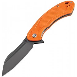 ATZ1818PBOEF Couteau Artisan Immortal Linerlock Orange D2 Black Blade G-10 Handle - Livraison Gratuite