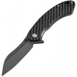 ATZ1818PBCF Couteau Artisan Immortal Carbon Fiber Handle D2 Black Blade Linerlock - Livraison Gratuite