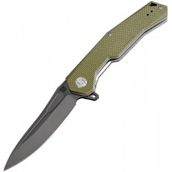 ATZ1808PBGNF Couteau Artisan Zumwalt Green G10 Handle D2 Black Blade Linerlock - Livraison Gratuite