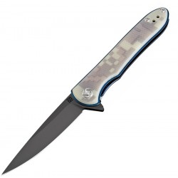 ATZ1707PBCG Couteau Artisan Shark Digital Camo G10 Handle D2 Black Blade Linerlock - Livraison Gratuite