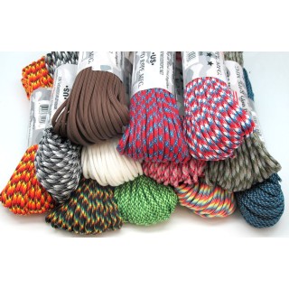 Lot de 12 Paracordes - 12 Couleurs Made In USA 30 mètres RGxxxh - Livraison Gratuite 