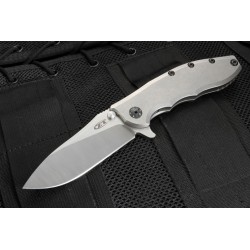 Couteau Zero Tolerance Hinderer Slicer Lame Acier CPM 20CV Manche Titane Framelock Made USA ZT0562TI - Livraison Gratuite