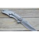 Couteau Elk Ridge A/O Lame Acier 3Cr13 Manche Brown Pakkawood Framelock Clip ERA957BR - Livraison Gratuite
