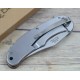 Couteau Elk Ridge A/O Lame Acier 3Cr13 Manche Brown Pakkawood Framelock Clip ERA957BR - Livraison Gratuite