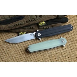 Couteau CH Knives Black Lame Acier D2 Manche Black G-10 Linerlock Clip CH3505BK - Livraison Gratuite