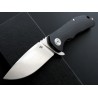 Couteau CH Knives Black Drop Point Lame Acier D2 Manche Black G-10 Linerlock Clip CH3504BK - Livraison Gratuite