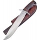 Couteau Bowie Frost Cutlery Warrior Season Lame Acier Carbone/Inox Manche Bois Etui Cuir FCW023WW - Livraison Gratuite