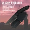 Couteau de Combat ABKT Tac Shadow Predator Lame Acier D2 Manche Black G-10 Etui Kydex AB004B - Livraison Gratuite