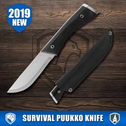 Couteau Condor Survival Puukko Acier Carbone 1095 Manche Micarta Etui Cuir Made El Salvador CTK2822386HC - Livraison Gratuite 