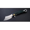 Couteau Artisan Corsair Lame Acier D2 Manche Green G-10 Linerlock Clip ATZ1828PGNC - Livraison Gratuite