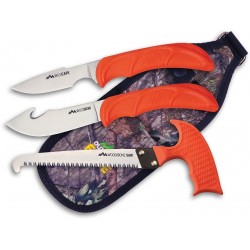 Couteau Outdoor Edge Wild Guide Field Dressing Kit Scie Dépeceur Slinner Etui Camo OEWG10C - Livraison Gratuite