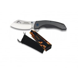 Couteau Tokisu Cleaver Tactical Lame Acier 7Cr17MoV Manche G10/Carbon Fiber TOK18447 - Livraison Gratuite