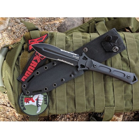 Couteau Dague Krudo MANIKOMIO Lame Acier 9Cr18MoV Manche G-10 Etui Kydex SNG910 - Livraison Gratuite