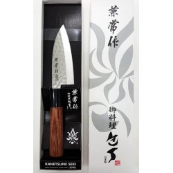 Couteau de Cuisine Kanetsune Ko-Deba Lame Acier DSR-1K6 Manche Bois Made In Japan KC956 - Livraison Gratuite