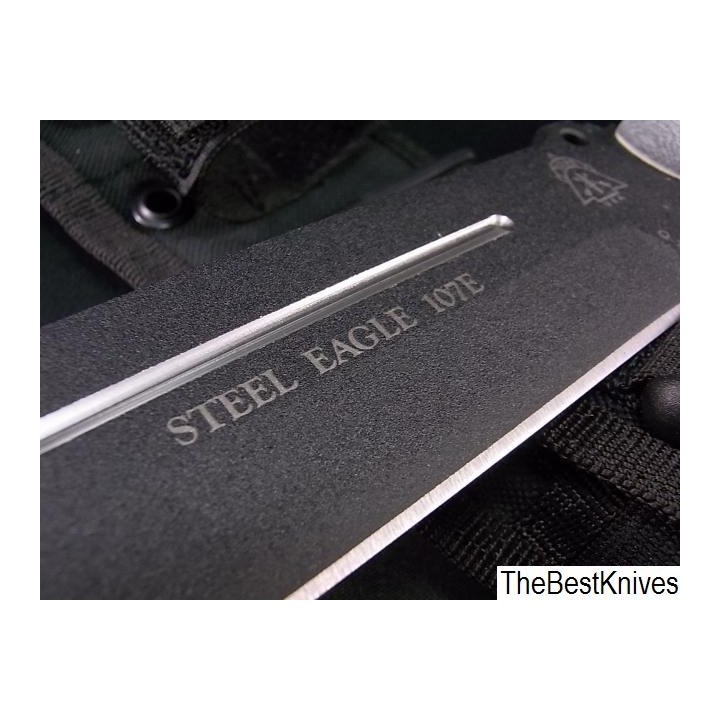 Couteau de Survie Knives Tops Steel Eagle Lame Acier 1095 Manche Micarta Etui Nylon Made In USA TP107E - Livraison Gratuite