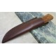 Couteau Skinner Lame Acier Carbone 1075 Manche Bois Etui Cuir PA4425 - Livraison Gratuite