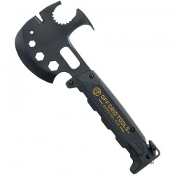 OGTS500 Off Grid Tools Survival Axe ABS 420 Blade Abs Handle Nylon Sheath - Livraison Gratuite